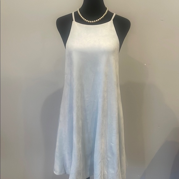 Wishlist Dresses & Skirts - Elegant powder blue  Sleeveless Dress suede feel